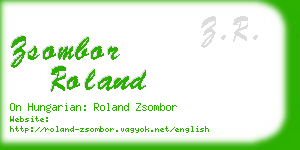 zsombor roland business card